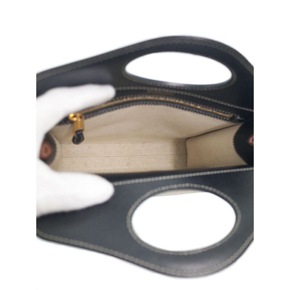 Burberry Two Tone Canvas Leather Pocket Bag - Picture 3 of 9